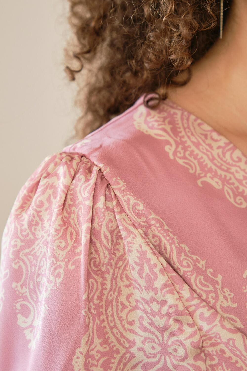 Bretti Paisley Drop kjole - Evening Rose